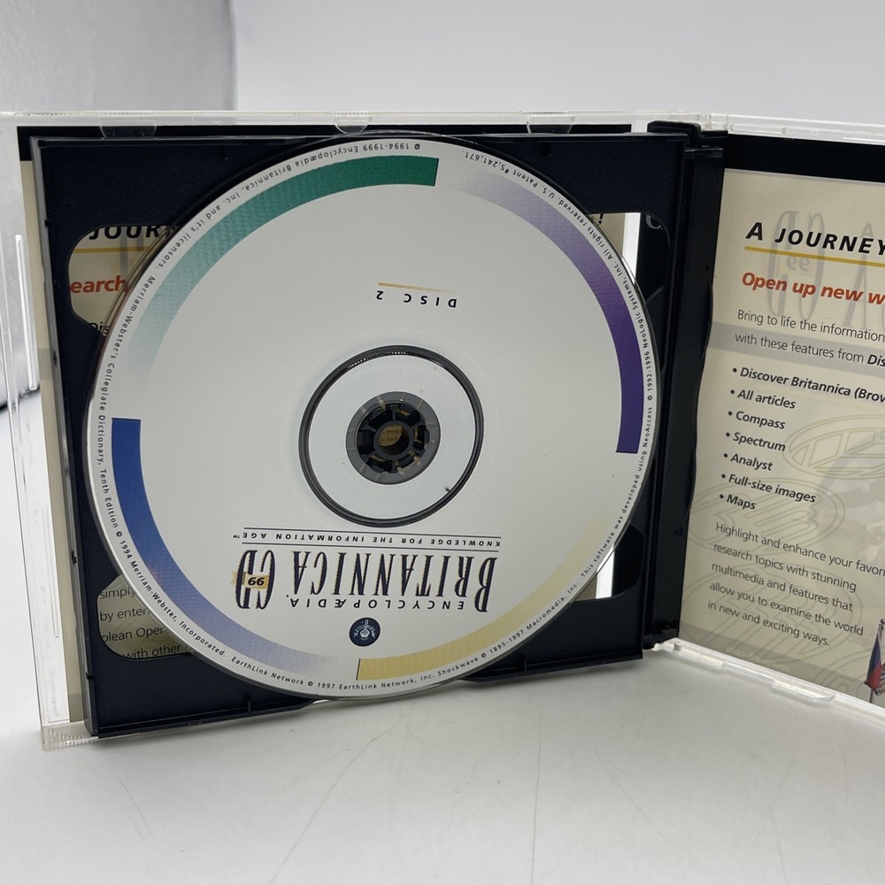 Encyclopaedia Britannica CD 99 PC CDROM Multimedia Edition