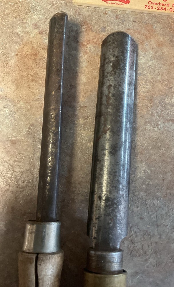 Woodworking Gouges Lot Of Two Unbranded Used