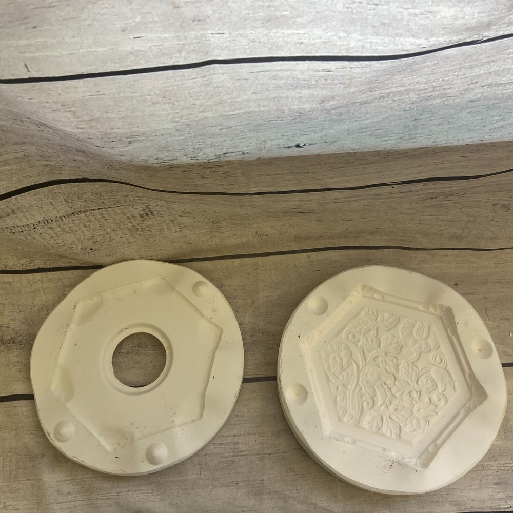 Vintage 1977 Gemini Ceramic Casting Mold Flower Disk #72