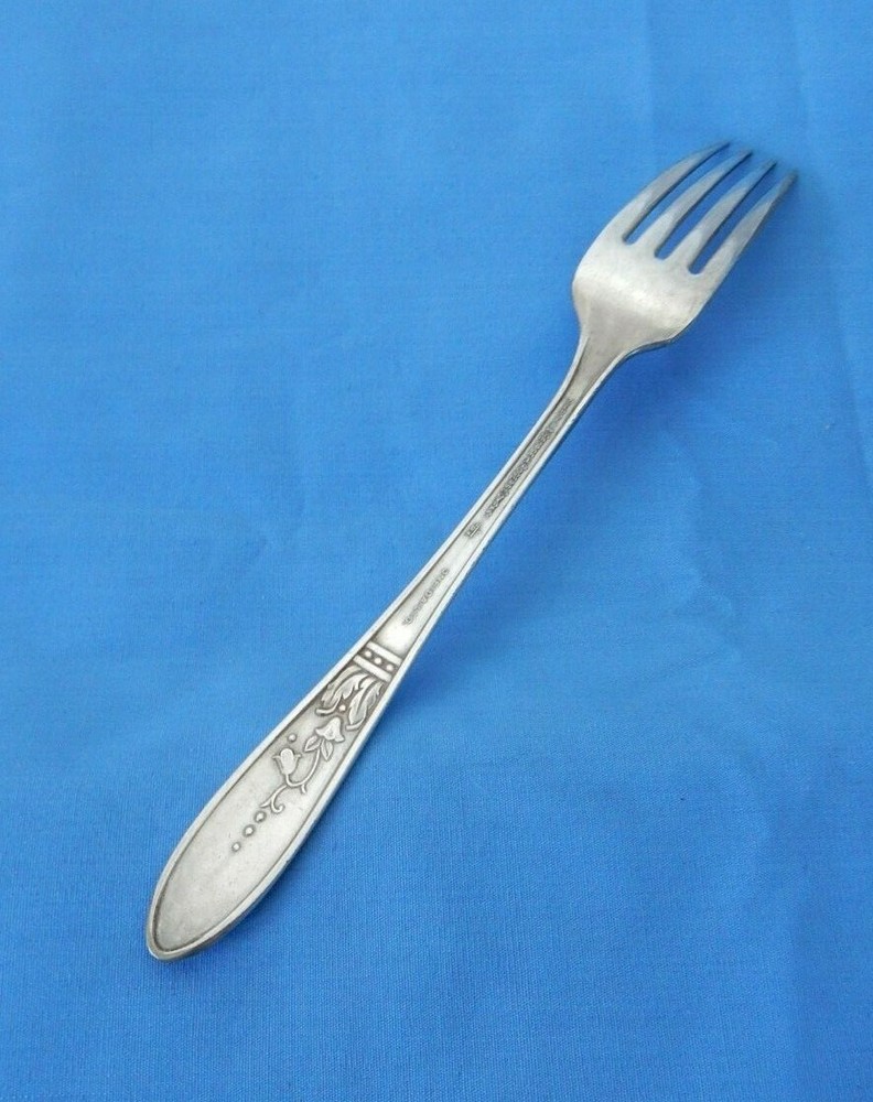 Rogers Oneida Silverplate Presentation 1948 Dinner Fork & Teaspoon