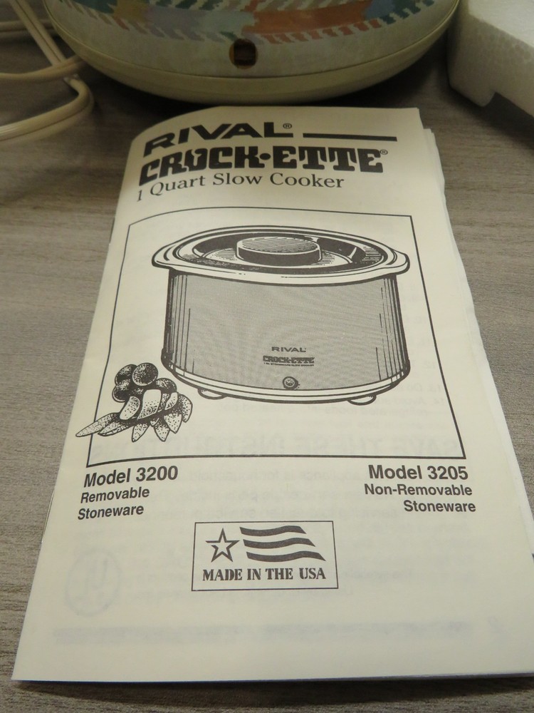 Rival Crock-Ette 3200 - 1 Qt - Never Used
