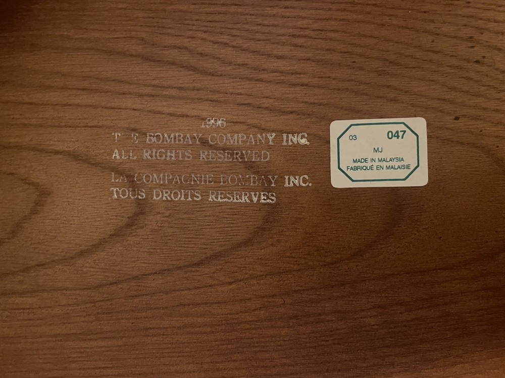 Bombay half moon table