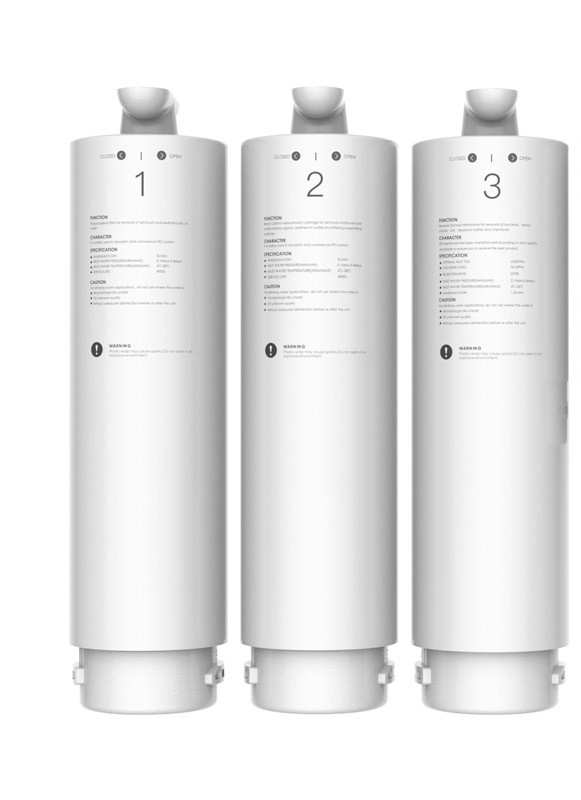 Replacement Filters for PAD-2B Tank-less 400GPD Multi-Stage RO 3 pack