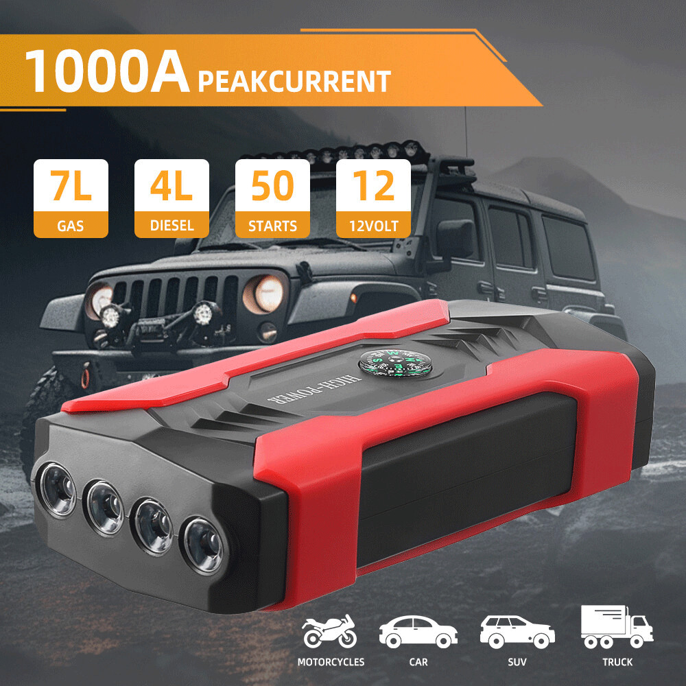 Emergency Starting Power Supply 3500A Peak Current Instant Engine Start Reliable