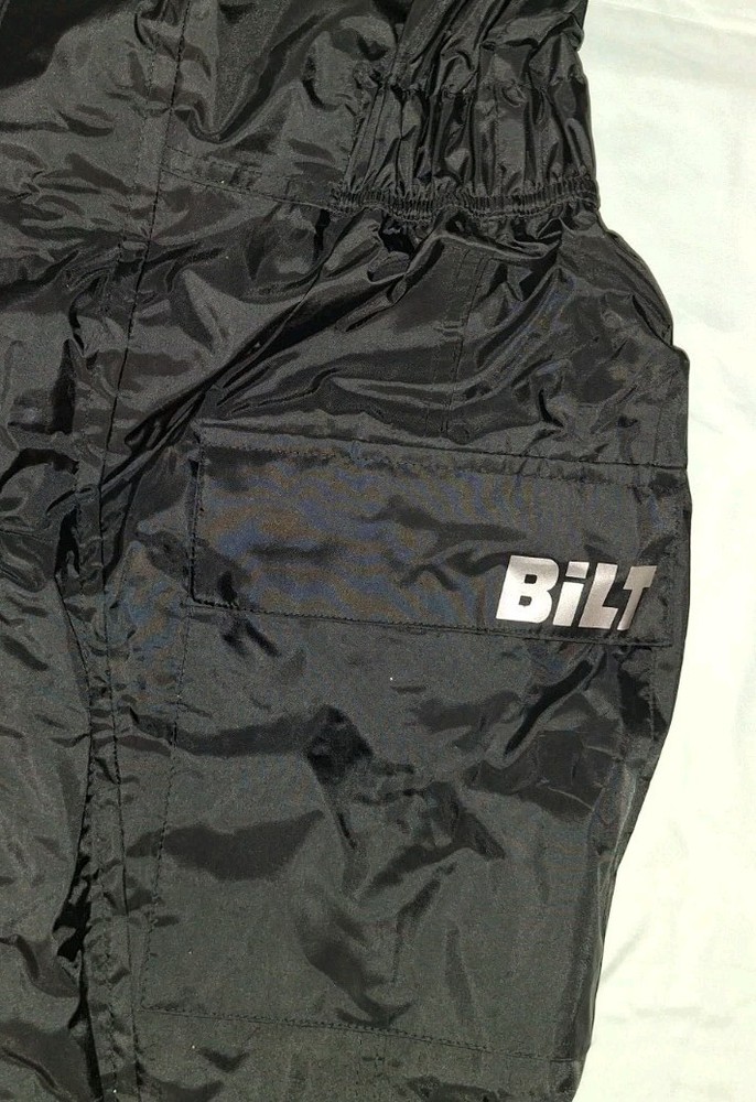 BILT Motorcycle One Piece Rain SUIT, Small, Reflective Waterproof Windproof EUC