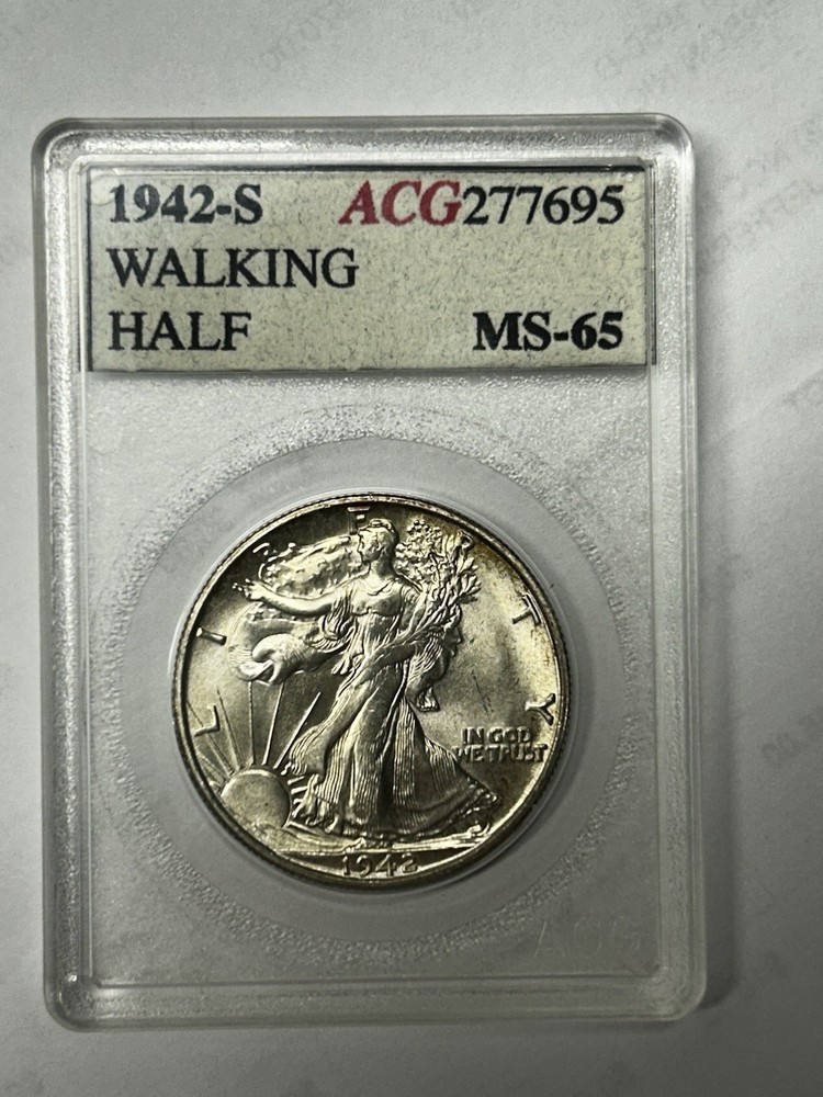 1942-S Walking Liberty Half Dollar   ACG  MS-65