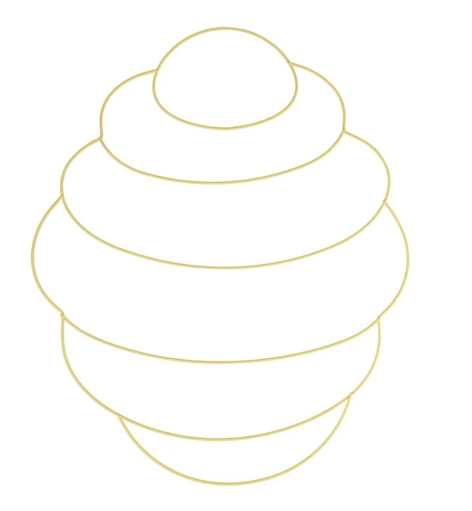 Metal Beehive Wire Wreath Form