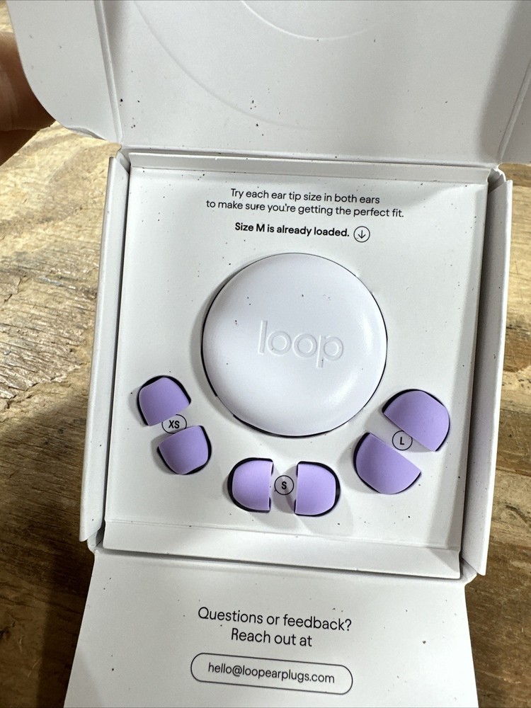 Loop Quiet 2 Ear Plugs For Noise Reduction - 14dB - Color - Violet - Open Box