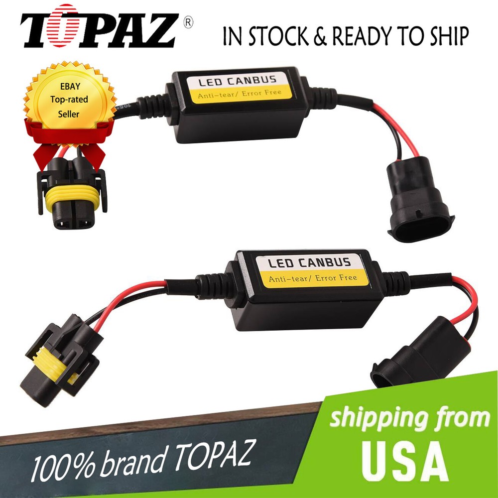 Canbus Error Free Anti Flicker Resistor Canceller Decoders H11 H8 LED Headlight