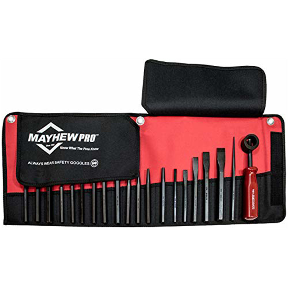 Mayhew Tools 62287 20-Piece Punch & Chisel Kit