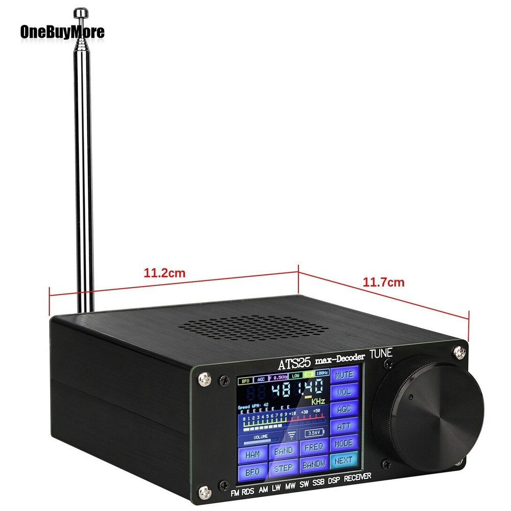 ATS25max-Decoder Si4732 Full Band Radio Receiver DSP SW w/ Activation Code USA