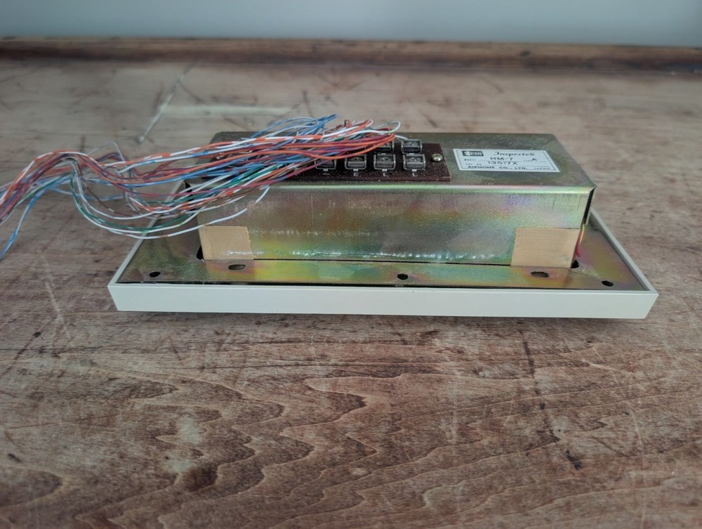 Aiphone Model HM-7 Type A Wired Intercom Panel Japan UNTESTED For Parts