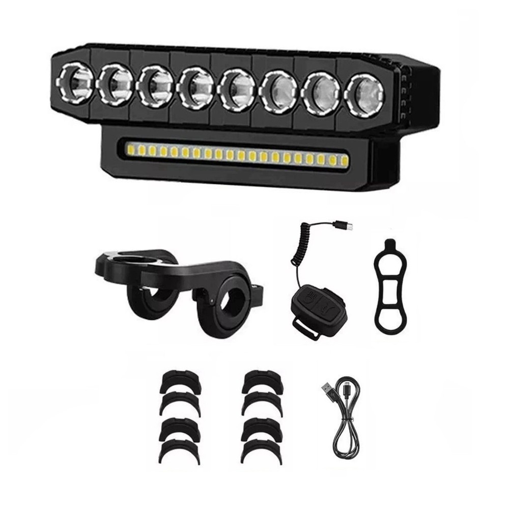 Bicycle Front Headlight Super Bright LED Bike Light Fit Type-C Charging