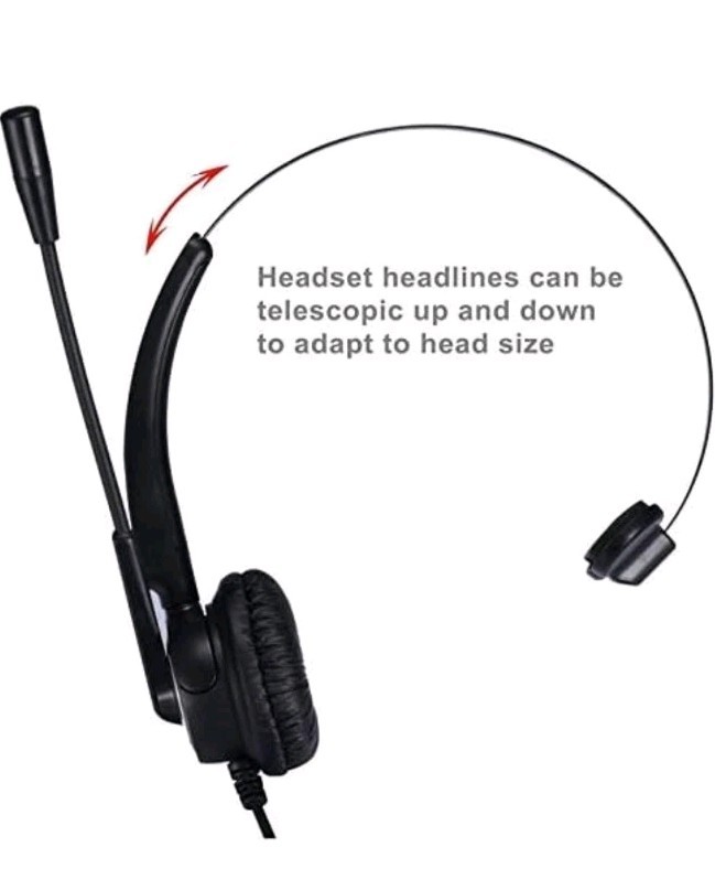 TriPro Monaural USB VoIP Headset for Computer Internet Calls, VoIP Communication
