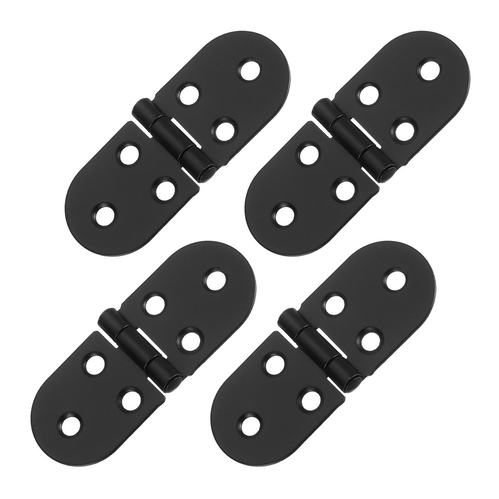 4pcs Folding Table Hinge Iron 270 Degree Table Hinges Black