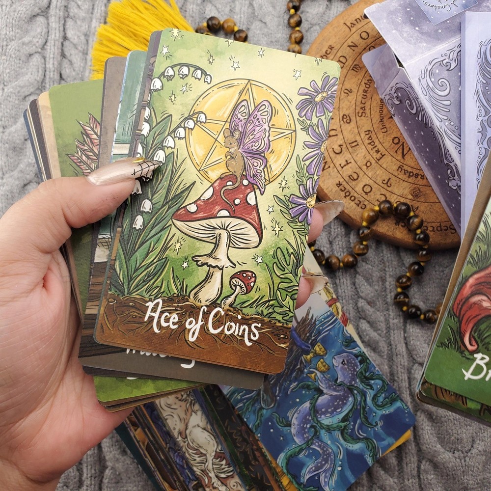 Magical Creatures Tarot by WilderHeartsStudio 78 Card Tarot Deck USED