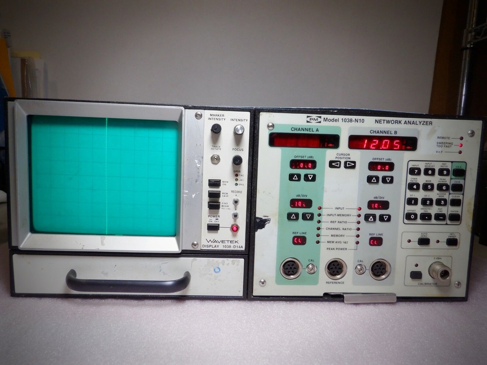 Wavetek PMI 1038-N10 1038-D14A Network Analyzer w/ Display