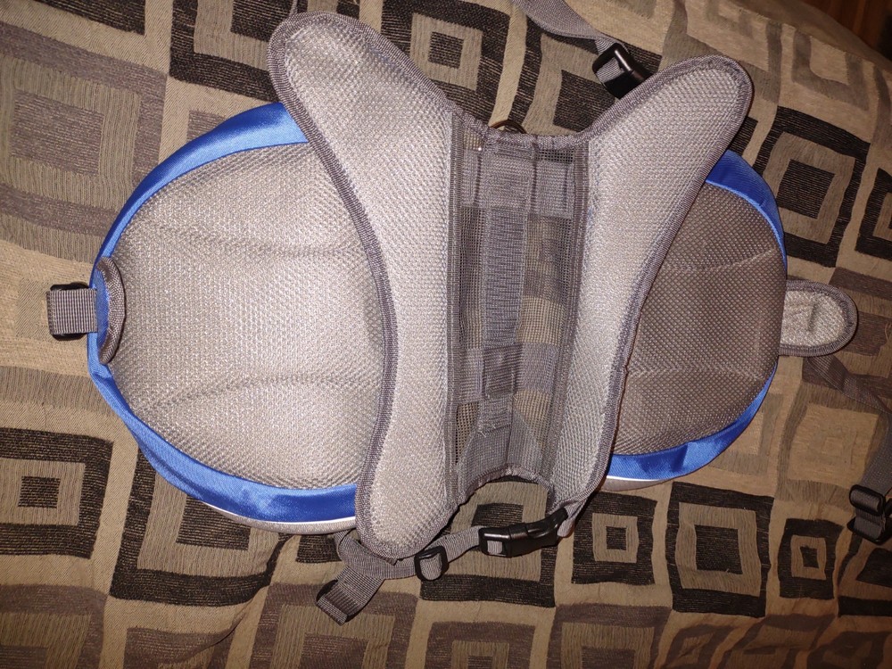 Large Dog Backpack Blue And Gray