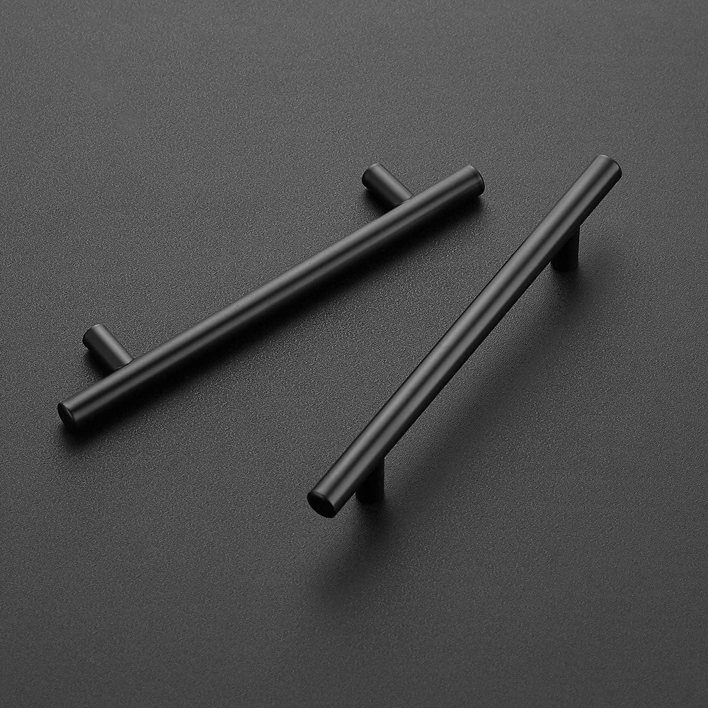 30 Pack Matte Black Cabinet Pulls - 7.38" Length