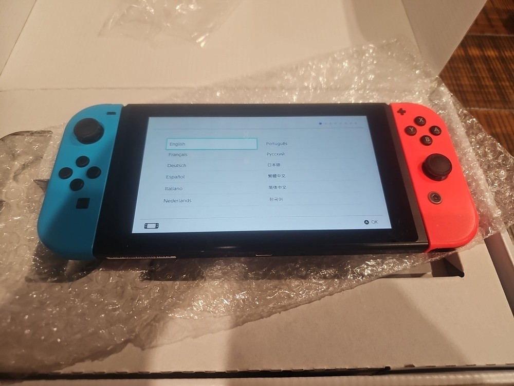 Nintendo Switch 32GB Handheld Console - Neon Red/Neon Blue