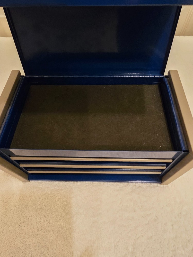NEW Snap-On™ Toolbox Blue Miniature Top Tool box with Base Cabinet LOGO