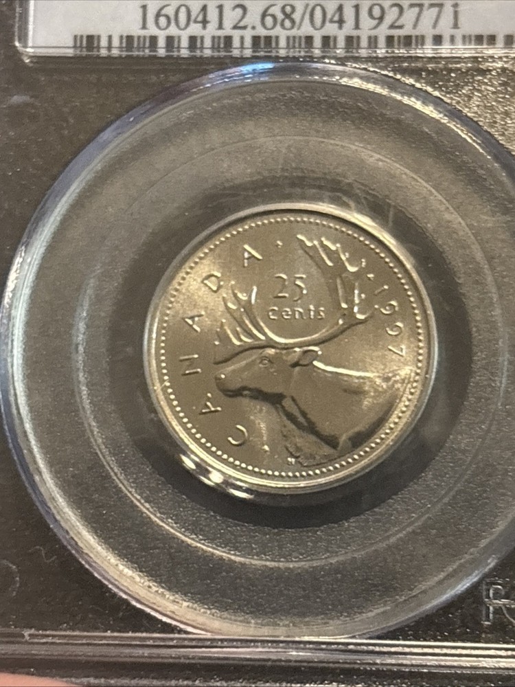 1997 Canada Quarter Pcgs Ms68 Canadian 25C Uncirculated