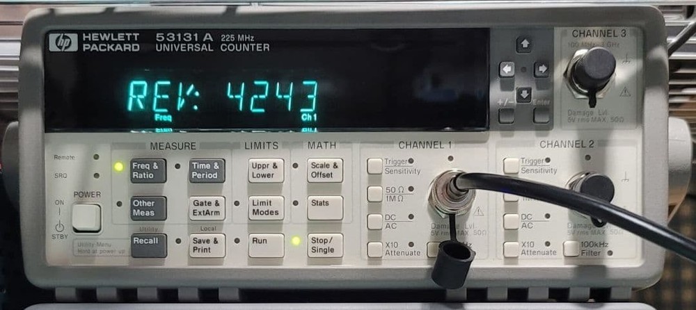 HP/Agilent 53131A Rev. 4243 ROM: Functionality verified