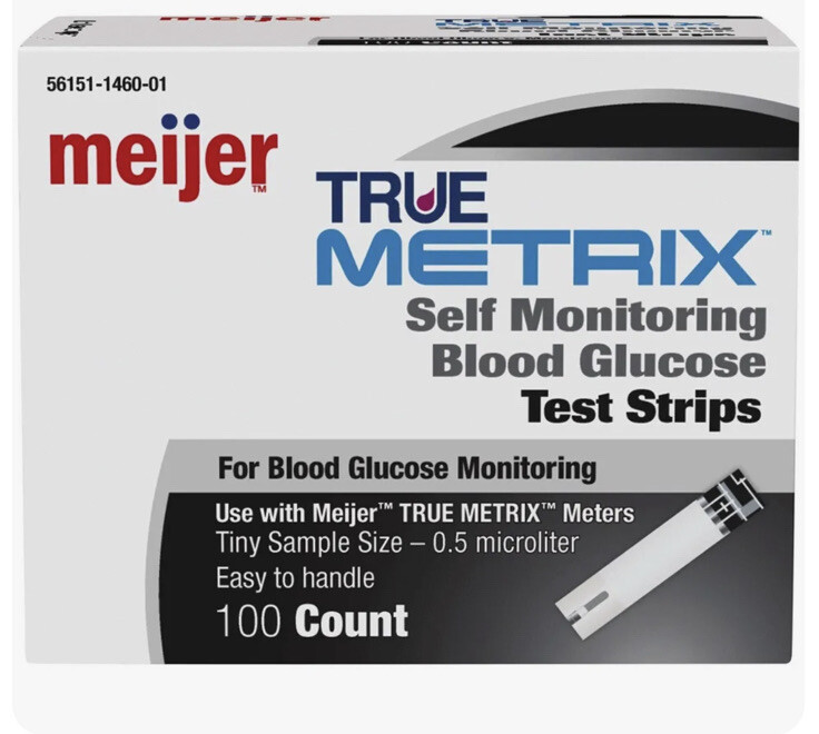 200 TRUE Metrix Diabetic Test Strips exp 05-2025