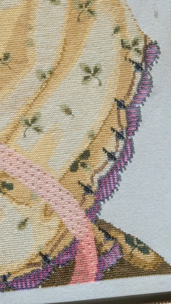 Mirabilia Discontinued SPRING QUEEN Framed Completed Cross Stitch