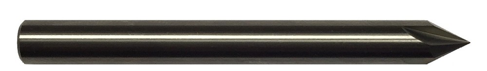 1/4" 4 FLUTE 60 DEGREE CARBIDE CHAMFER MILL