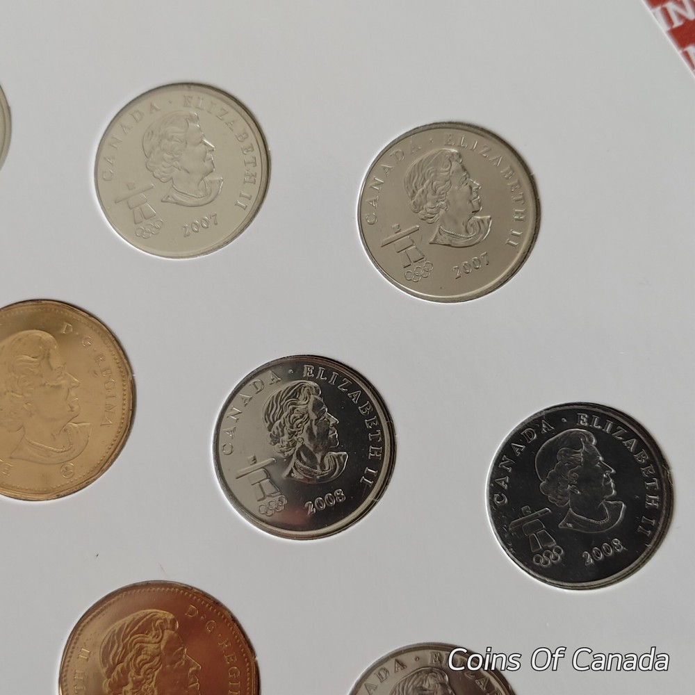 2007 - 2010 Canada Uncirculated Vancouver Olympic 14 Coin Set #coinsofcanada