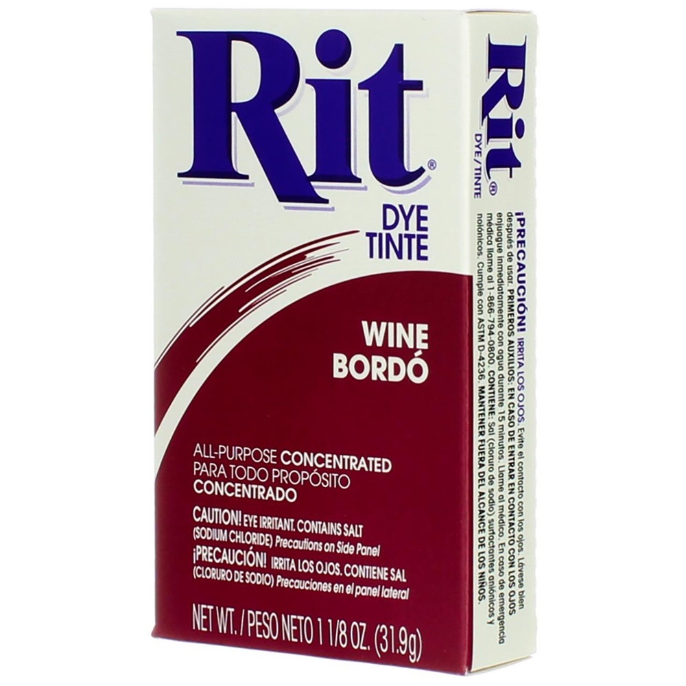 3 Pack Rit All-Purpose Powder Dye, Wine, 1.125 oz