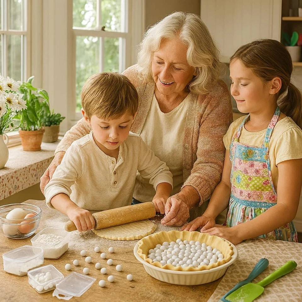 Mrs. Anderson's Baking Ceramic Pie Crust Weights, Natural Ceramic Stoneware