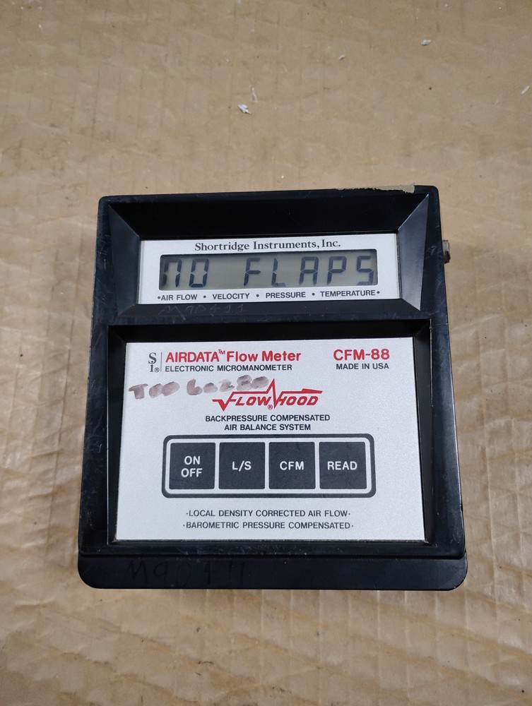 Shortridge Instruments CFM-88 Airdata Flow Meter Electronic Micromanometer