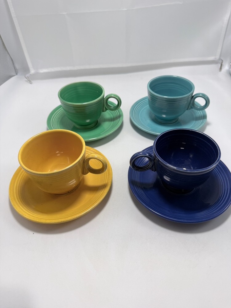 Fiestaware Vintage Cup and Saucers