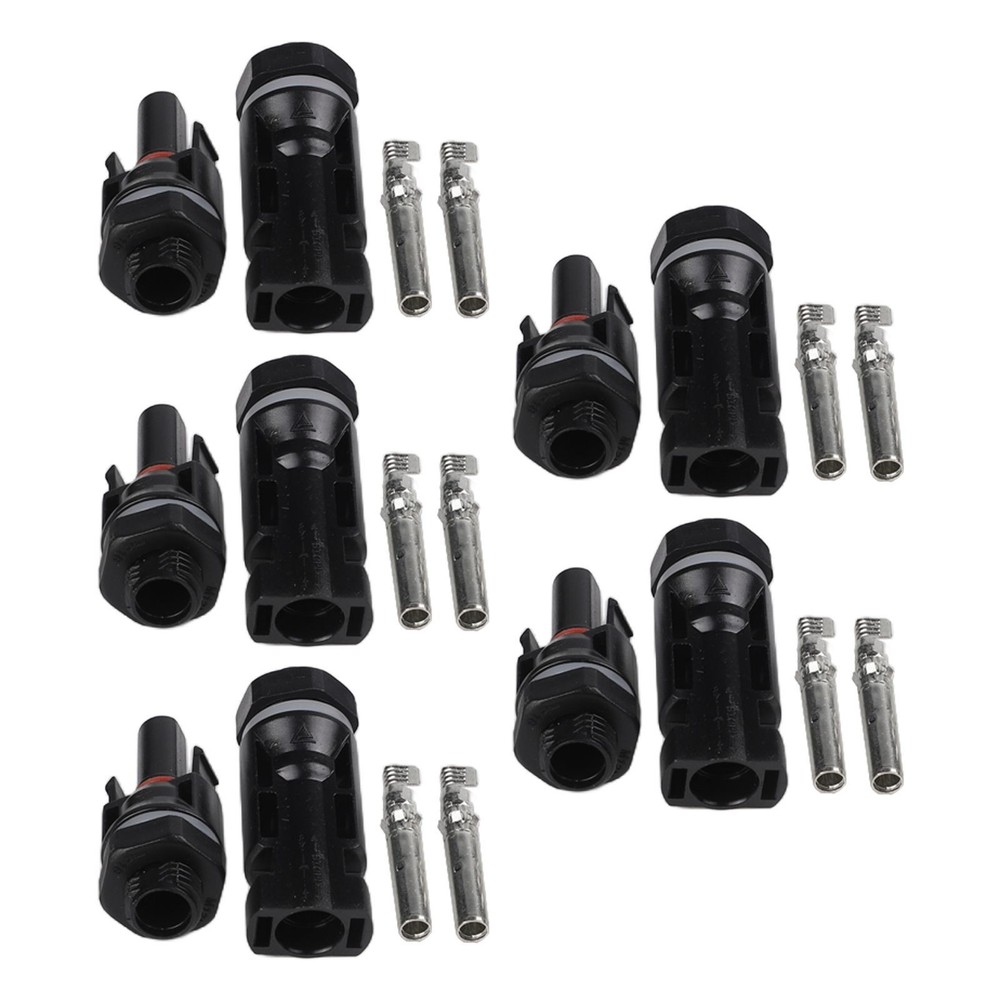 Efficient Power Distributor Adapter for Solar Panel Connections 5 Sets Included