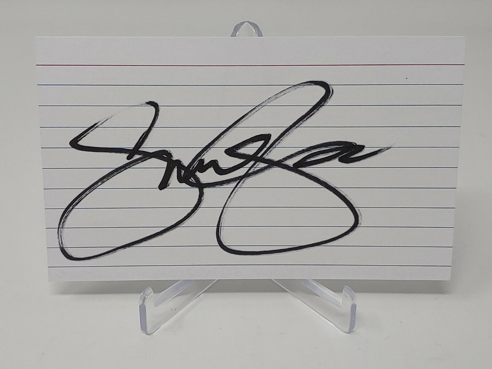 Tamara Davies Autographed Signed 3x5 Index Card JSA COA #2