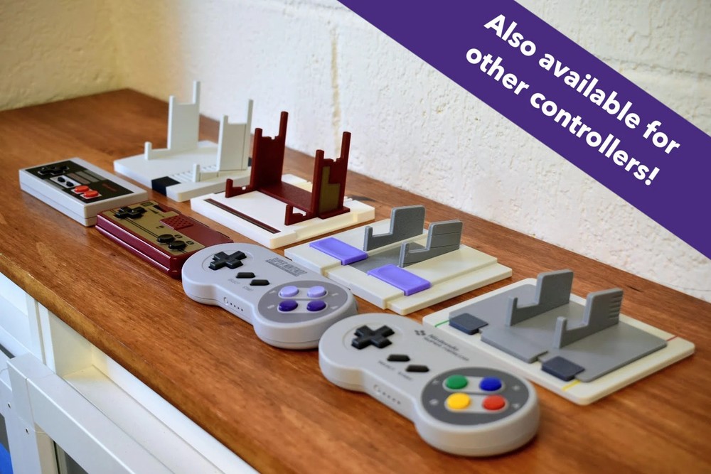 Nintendo Switch Online Famicom Joycon Display Stand - 3D Printed