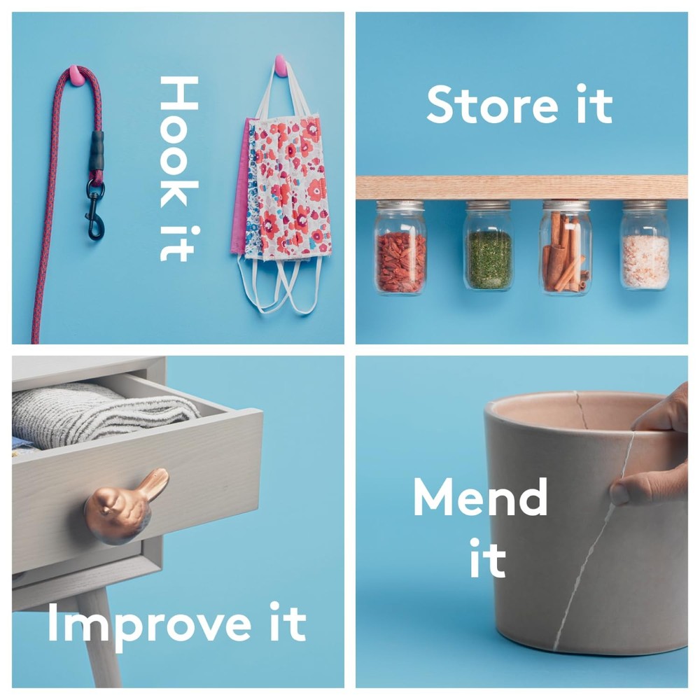 Sugru by Tesa - Moldable Multi-Purpose Glue for Creative Fixing and Making, Whit