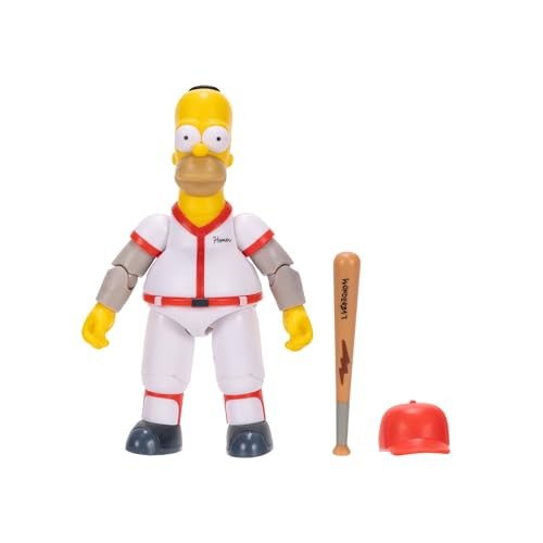 The Simpsons 5" Action Figure Baseball Homer with 5 polegadas,