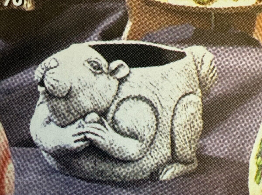 VINTAGE DOC HOLLIDAY CERAMIC MOLD #2493 SQUIRREL PLANTER