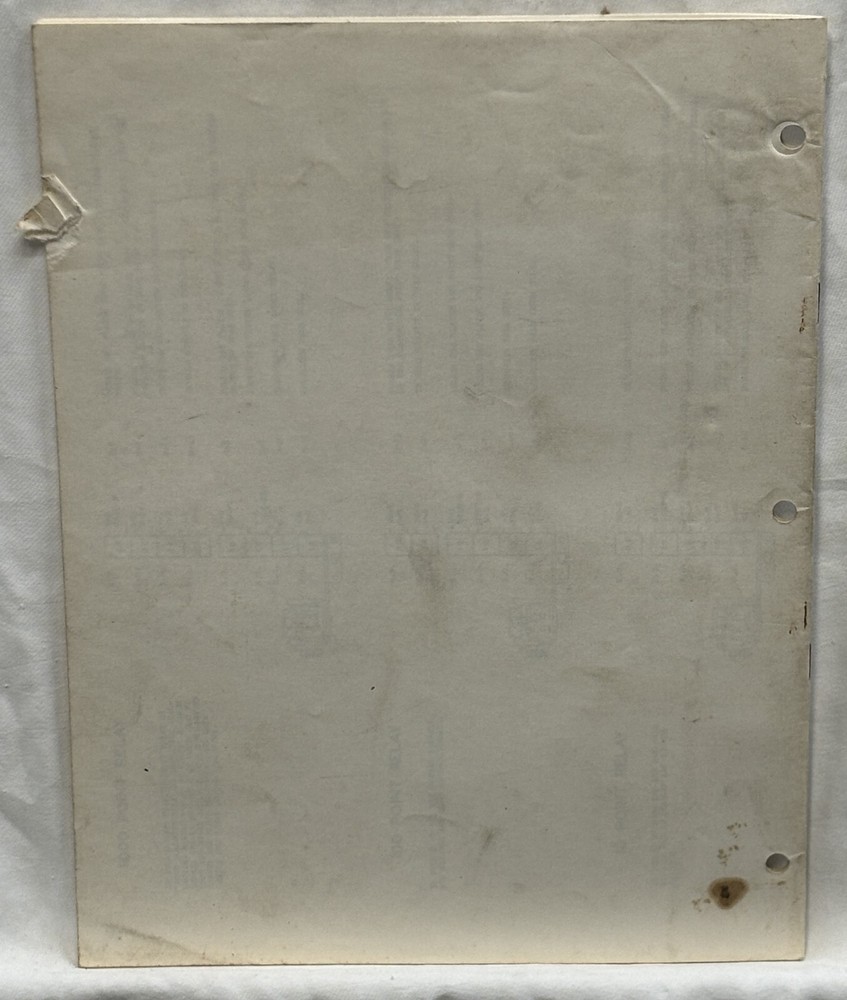 ORIGINAL-WILLIAMS-ZODIAC-INSTRUCTION MANUAL