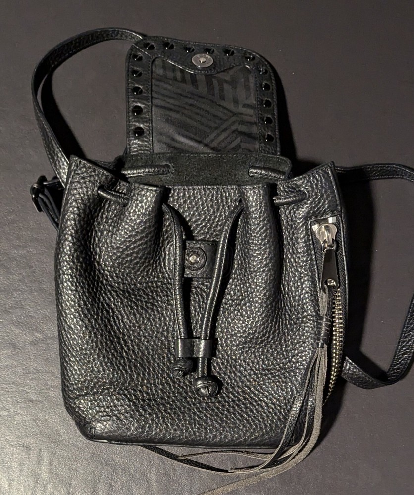 Rebecca Minkoff Mini Black Studded Leather Backpack