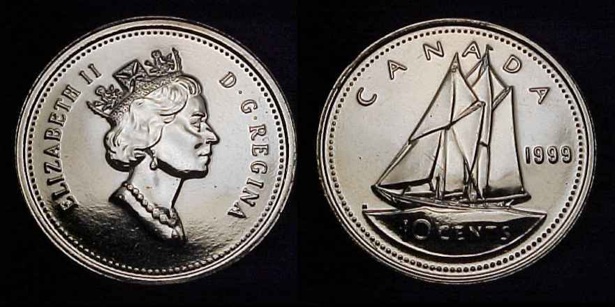 CANADA 1999 Ten Cents Specimen