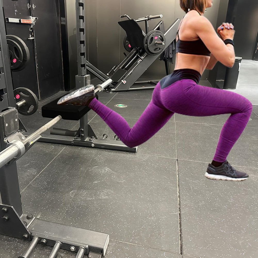 Turns Any Squat Rack into Hip Thrust Machine Bench Back Pad black