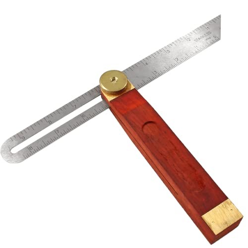 9 Inch Multi Angle Sliding T-Bevel Angle Ruler Protractor, 360 Degree