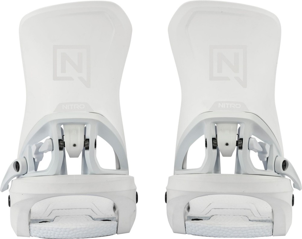Nitro Step-On Women's Snowboard Bindings, White, Large MY26