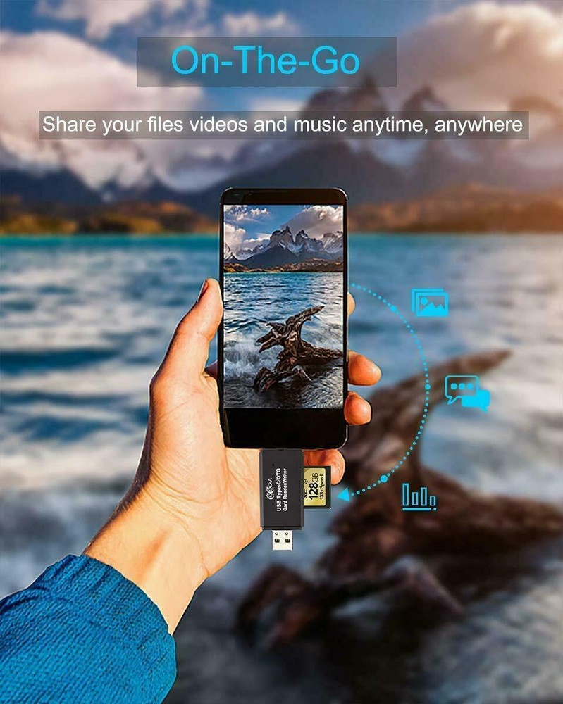 USB 3.0 Card Reader Type C Micro SD TF OTG Smart Memory Adapter Laptop Computer