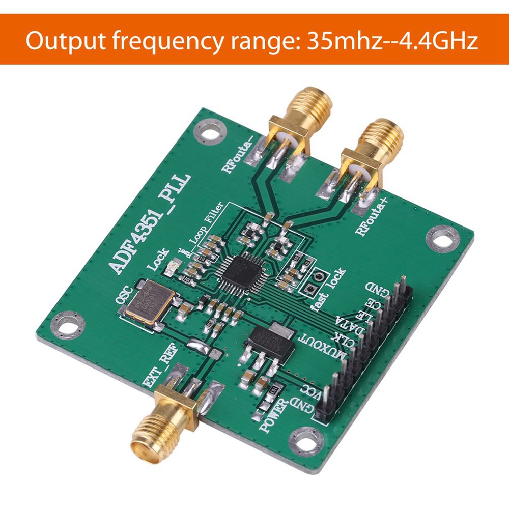 ADF4351 35M-4.4GHz RF Source Sweep Frequency Generator 4-9V (5VDC)