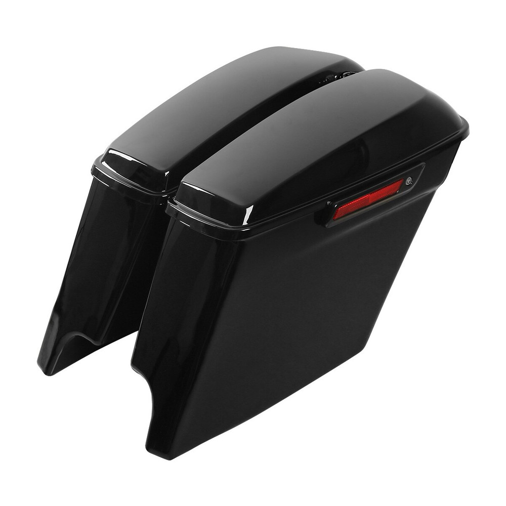 Stretched Hard Saddlebags Chrome Conversion Bracket Fit For Harley Softail 84-17